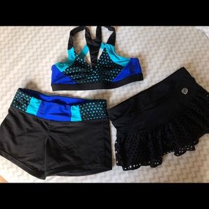 Californiakisses shortsskirt with shorts & bra top